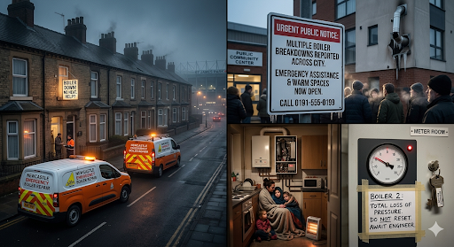 Boilers Break Down in Newcastle